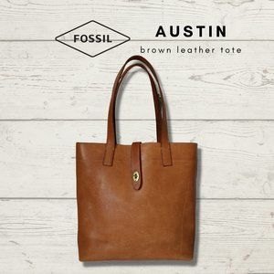 COPY - Fossil Austin Large Brown Leather Tote